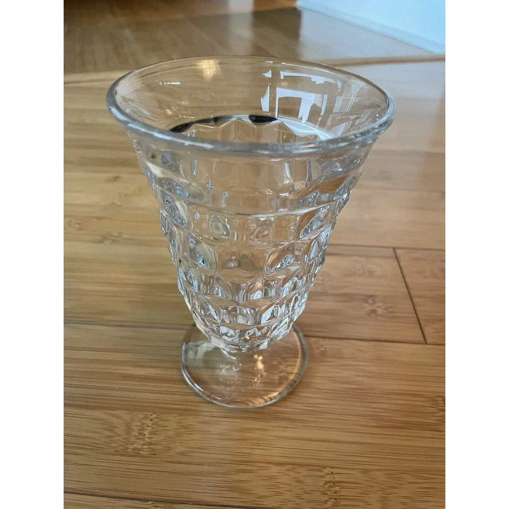 Fostoria Footed Water Goblet American Clear Vintage‎